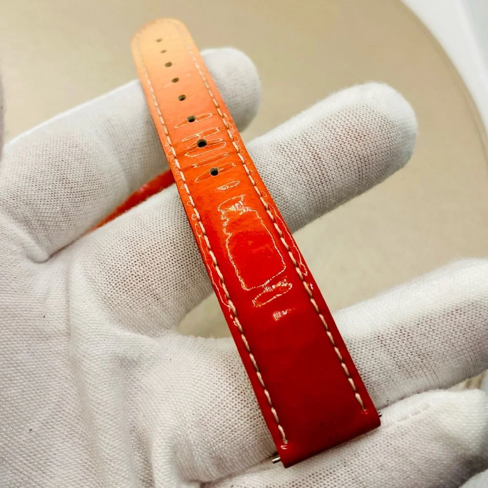 EUC MICHELE 16mm Genuine Red Ombré Patent Leather
Replacement Band Strap - Picture 8 of 11